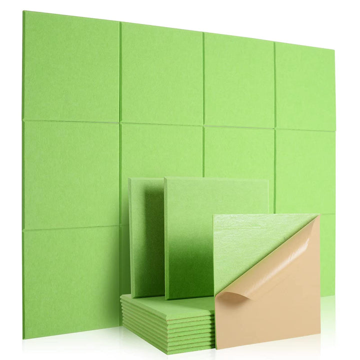 Rdutuok 12 Stück Selbstklebend Akustikplatten,30x30x1 cm Akustik Absorber Akustikpanel Schallschutzp