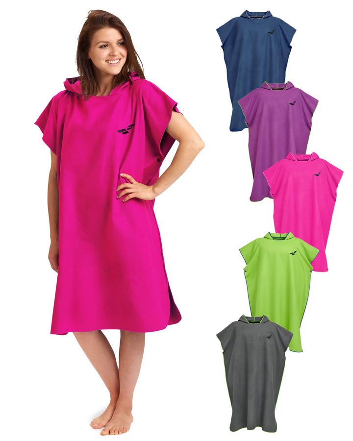 Fit-Flip Surfponcho, Umziehhilfe Damen &amp; Herren – kompakt und sehr leicht – Badeponcho, Umziehhilfe,