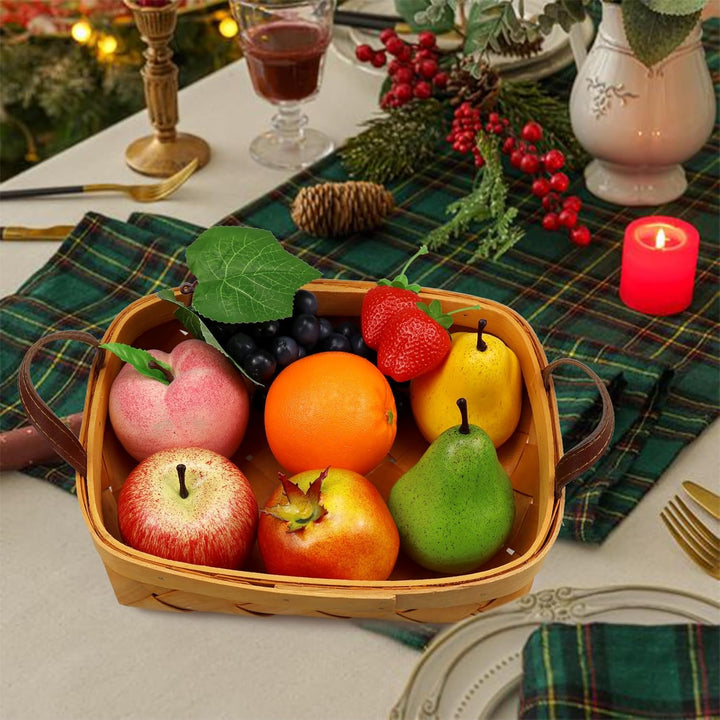 Lorigun 9 PCS Künstliche Früchte, Falsche Früchte für Dekoration Lebensecht, Assorted Faux Fruits De