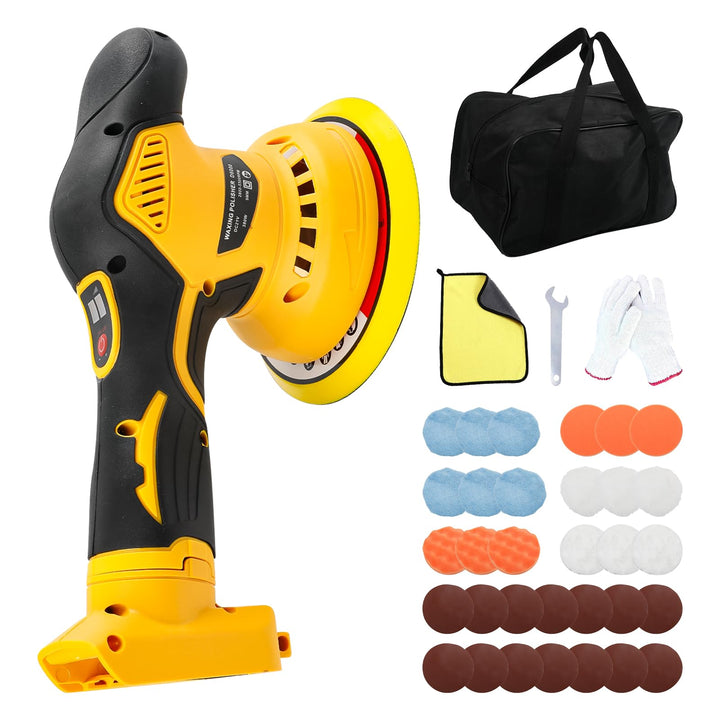 Kabelloser Auto Poliermaschine für Dewalt, bürstenloses 6-Zoll-Auto Politur-Set, 8 variable Geschwin