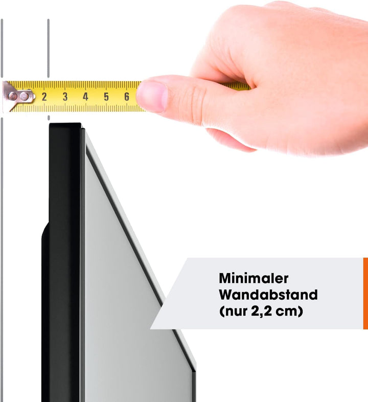 Vogel's Quick TVM 1405 Flache TV-Wandhalterung für 32-77 Zoll Fernseher, Max. 50 kg, TV Halterung ma