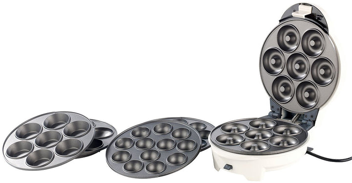 Rosenstein & Söhne Cake Pop Maker: 3in1-Donut-, Cupcake- und Cakepop-Maker mit Antihaftbeschichtung