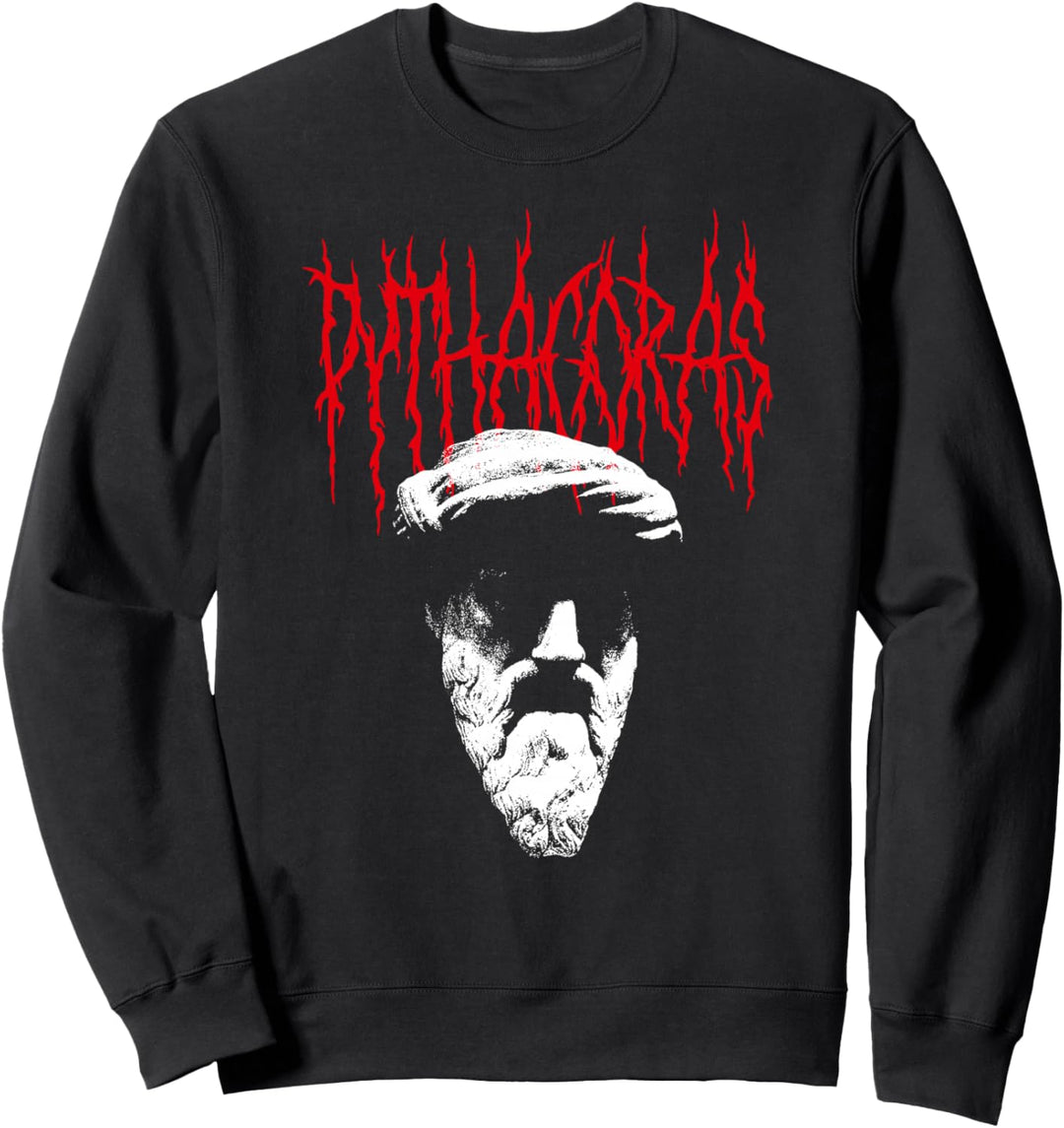 Pythagoras Heavy Death Metal Philosoph - Mathematik Sweatshirt