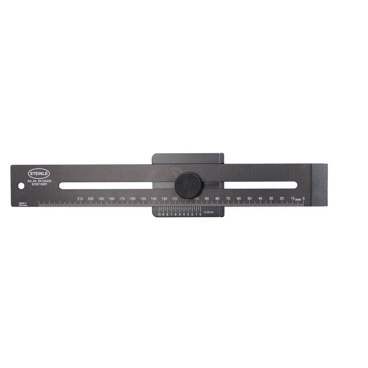 STEINLE 5410 ALU Streichmass Streichmass mit Anschlaghaken mm-Teilung 200 mm