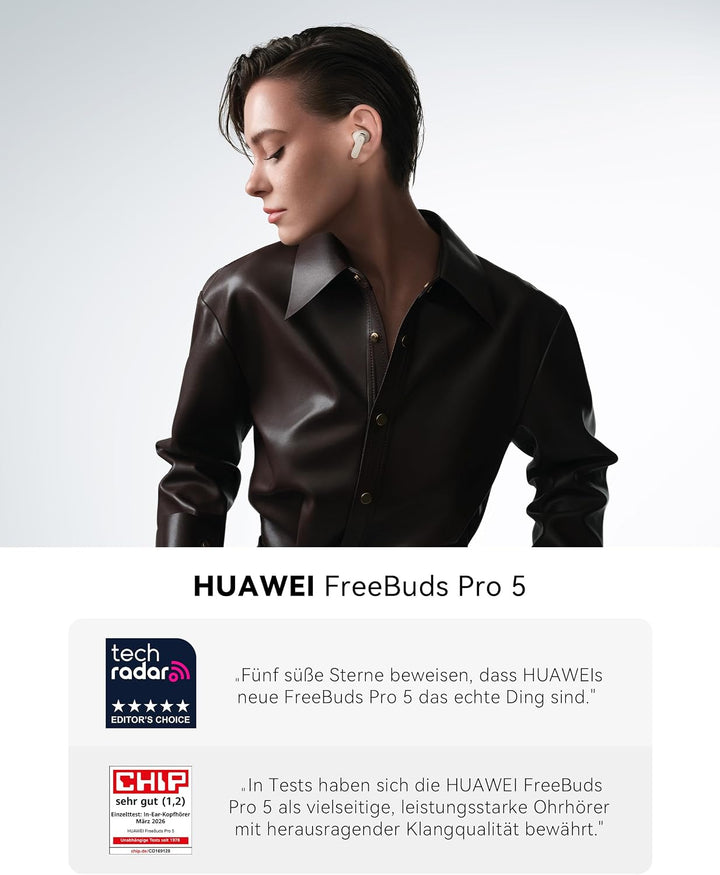 HUAWEI FreeBuds Pro 5 Kabellos Bluetooth Kopfhörer, In Ear Kopfhörer, KI-Geräuschunterdrückung für B
