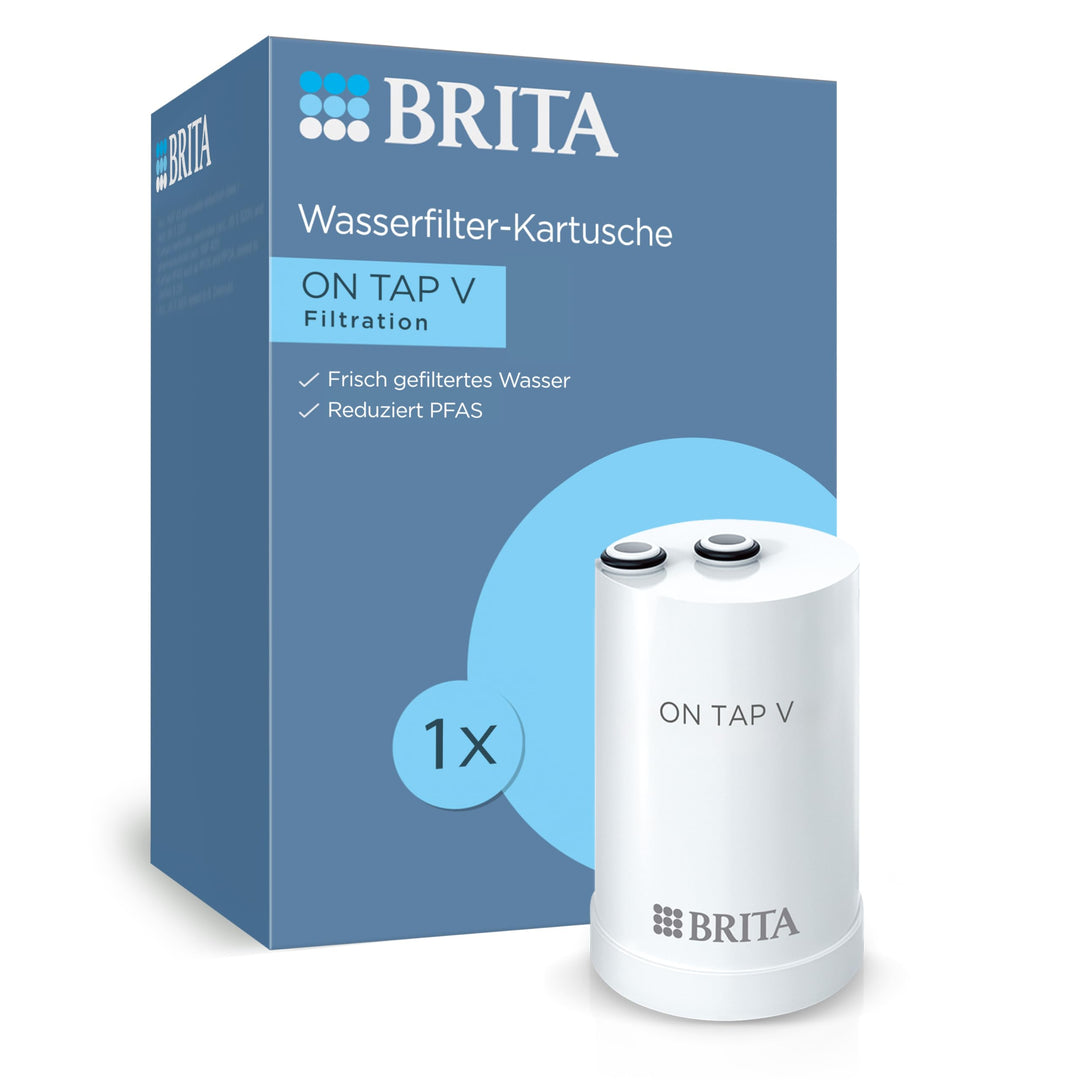 BRITA Filterkartusche ON TAP V für ON TAP Wasserfilter für den Wasserhahn (4 Monate) – Ersatzkartusc