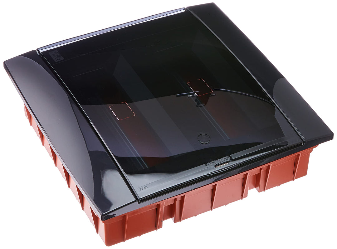 Gewiss GW40233TN Dekorativer Verteilerrahmen 24 Module IP40 schwarz Toner