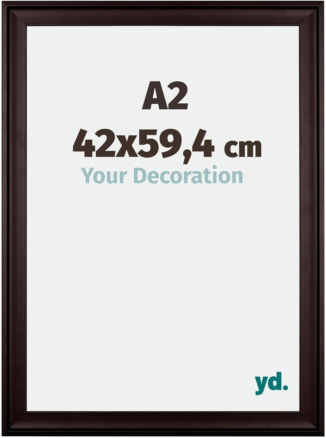 yd. Your Decoration - Bilderrahmen DIN A2 42x59,4 cm - Bilderrahmen aus Holz mit Acrylglas - Antiref