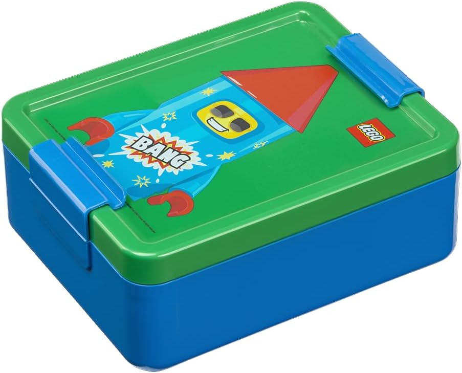 Room Copenhagen LEGO LUNCH SET – ICONIC Design, Spassig & Funktional – 390 ml Flasche und Brotdose f