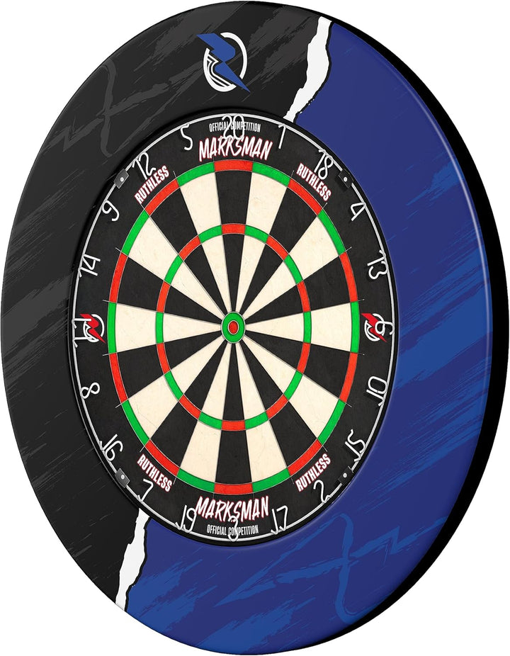 Ruthless Hot Shot Dartscheibe | Endurance Runddraht Sisal Dartscheibe Set inkl. 2 Sets Steeldarts Ri