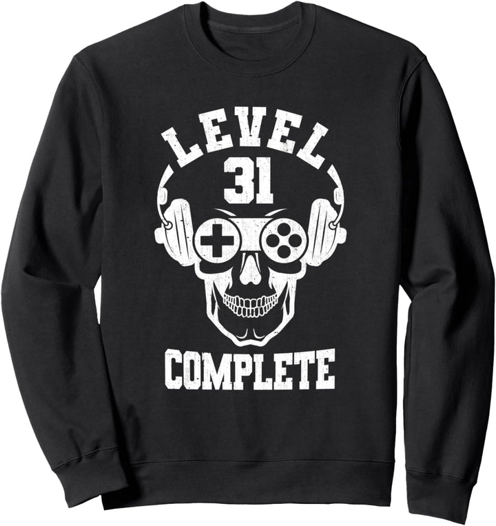 Level 31 Complete 31 Jahre Geburtstag Geschenk Video Gamer Sweatshirt