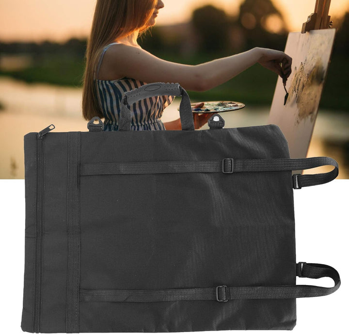 GLOGLOW Tragbarer A3 Zeichenbrett-Rucksack, Multifunktional Wasserdicht, mit Edelstahl-Metallreissve
