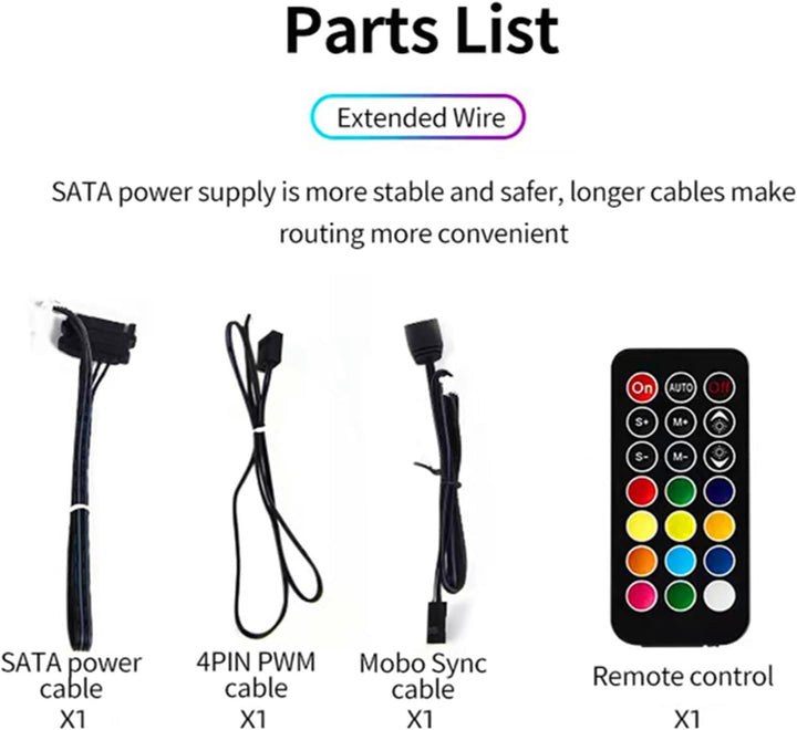 TZMRIT 2-IN-1 ARGB PWM Fan Hub mit Controller,9 x 4 Pin PWM Fan Connectors,9 x 5V 3PIN ARGB Ports,Ma