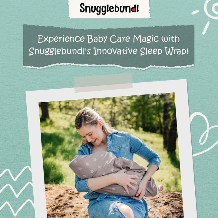 Snugglebundl Baby Bumble Babytragehilfe mit Griffen Einfach heben & legen-auch im Schlaf! 100% Bio-B