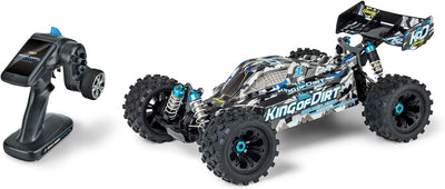 Carson 500409063 1:8 King of Dirt Buggy 4S RTR & 500608234-7,4V/5400mAh 60C LiPO Race Akku T-Pl. HC