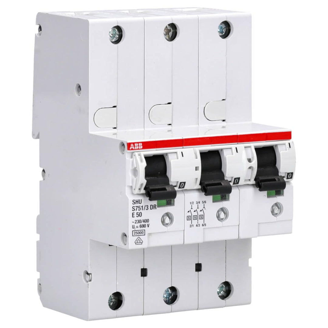 ABB S751/3dr-e50 cb-Type 3P Circuit Breaker – Circuit Breakers (230 – 400, 50 A, 27 mm, 92 mm, 130 m