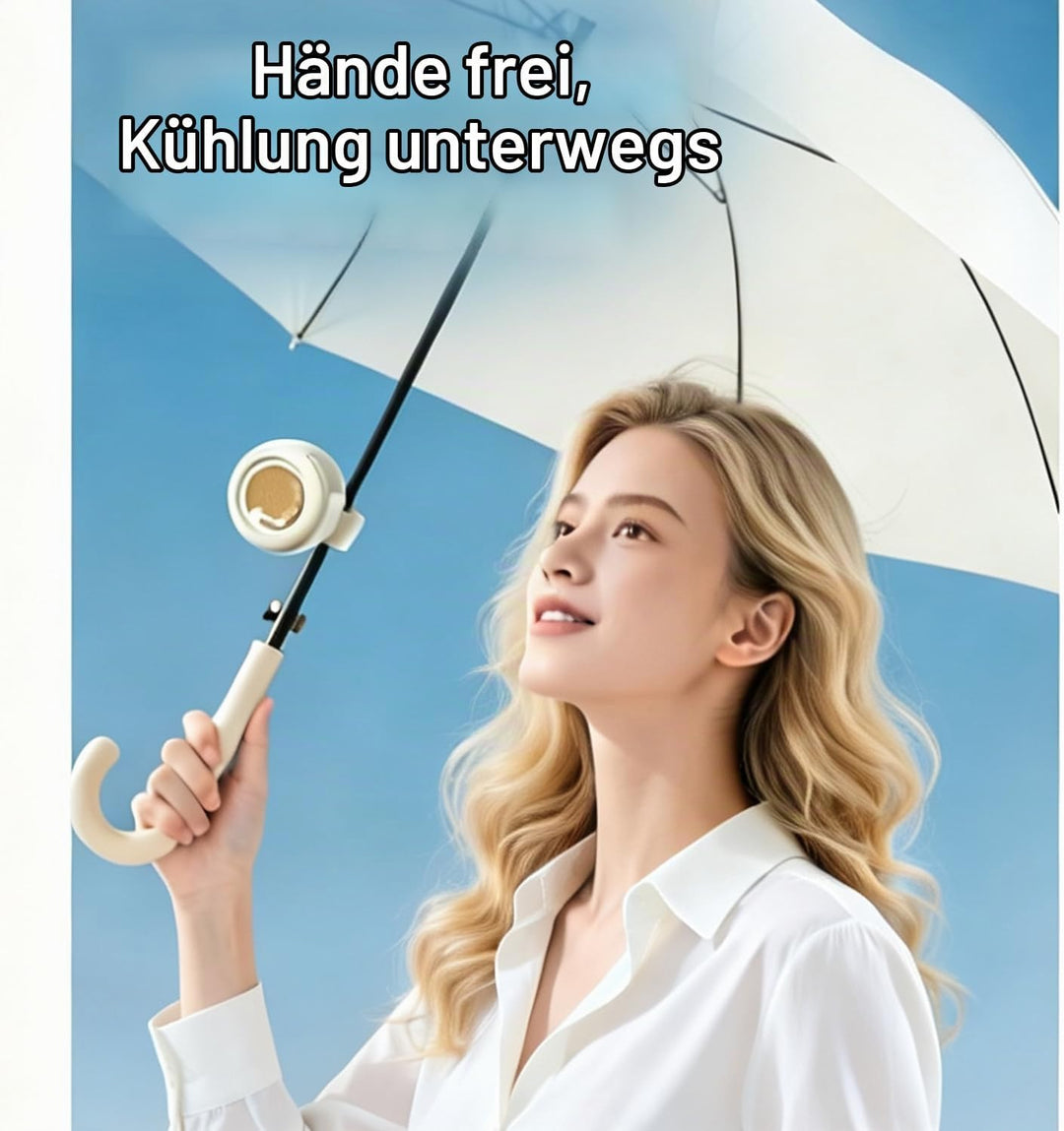 Tragbarer Clip Ventilator, Mini Ventilator mit Clip, T-Shirt Ventilator, 3 Geschwindigkeiten Leiser