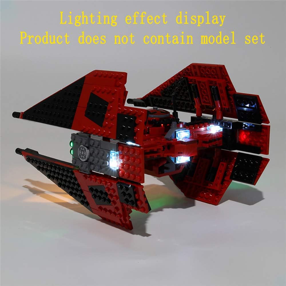GEAMENT Bricks Lighting Kompatibel mit LEGO Star Wars Resistance Major Vonreg's TIE Fighter - für 75