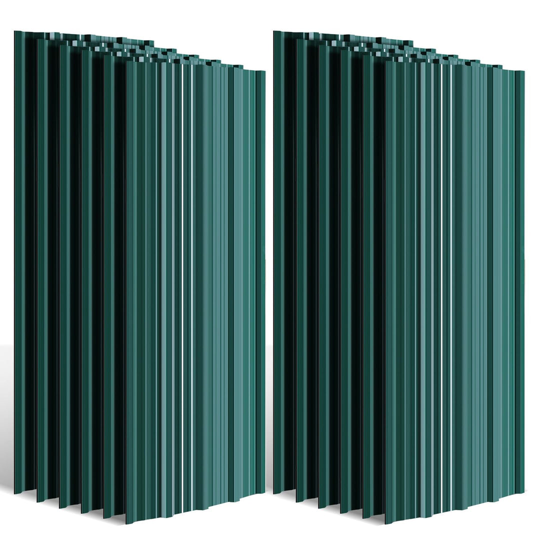 48x Profilblech Trapezblech Dachplatten 129 x 46 cm, ca. 28 m², 0,25 mm Metall verzinktes Stahlblech