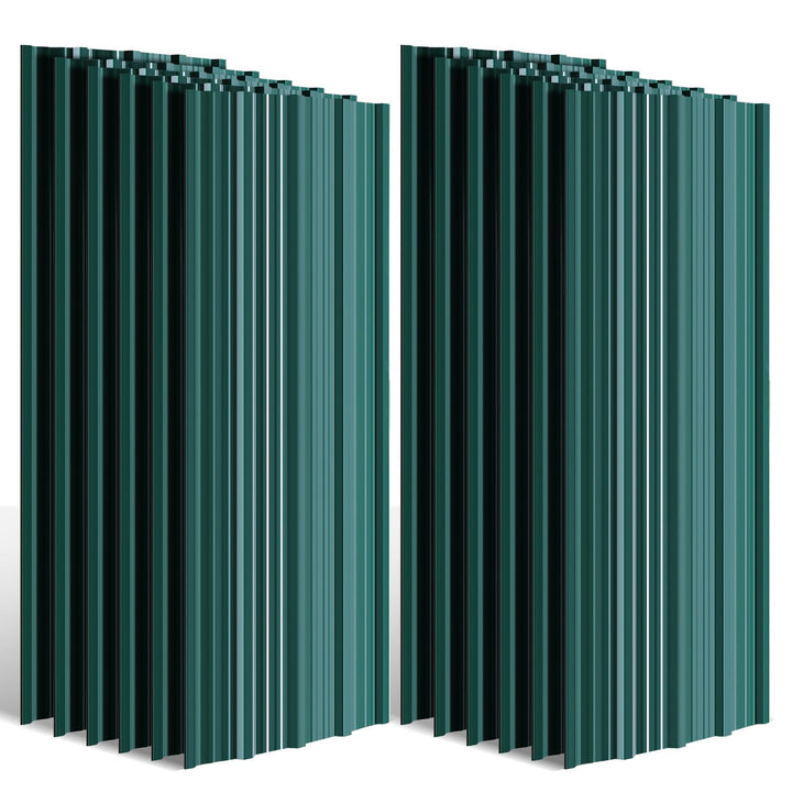 48x Profilblech Trapezblech Dachplatten 129 x 46 cm, ca. 28 m², 0,25 mm Metall verzinktes Stahlblech