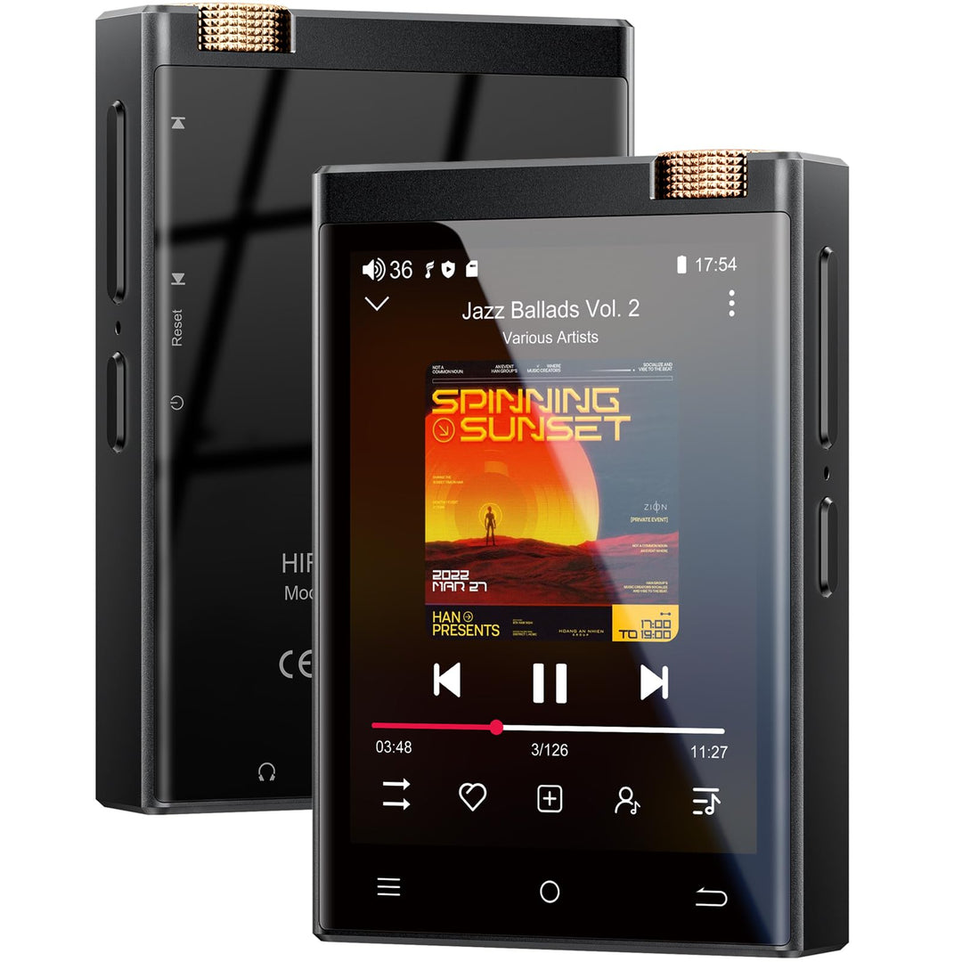 HiFi MP3 Player mit Bluetooth und WiFi, tragbarer Android 9.0 Spotify MP3-Player, Oilsky 80GB 2,8&
