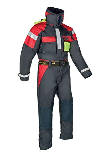 New Aquafloat Superior, Schwimmanzug in Blau-Rot-Gelb, ISO 15027-1 Class D, ISO 12402-5/6, EN 343 Cl