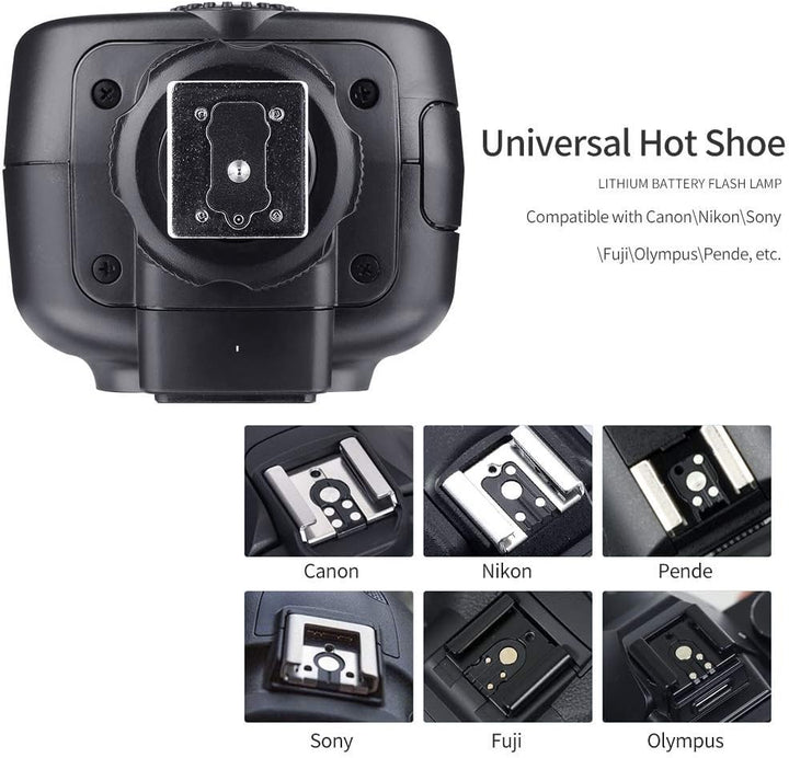 Godox TT600 2.4G Speedlite Master/Slave-Blitz mit integriertem Auslösesystem für Canon Nikon Pentax