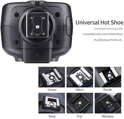Godox TT600 2.4G Speedlite Master/Slave-Blitz mit integriertem Auslösesystem für Canon Nikon Pentax