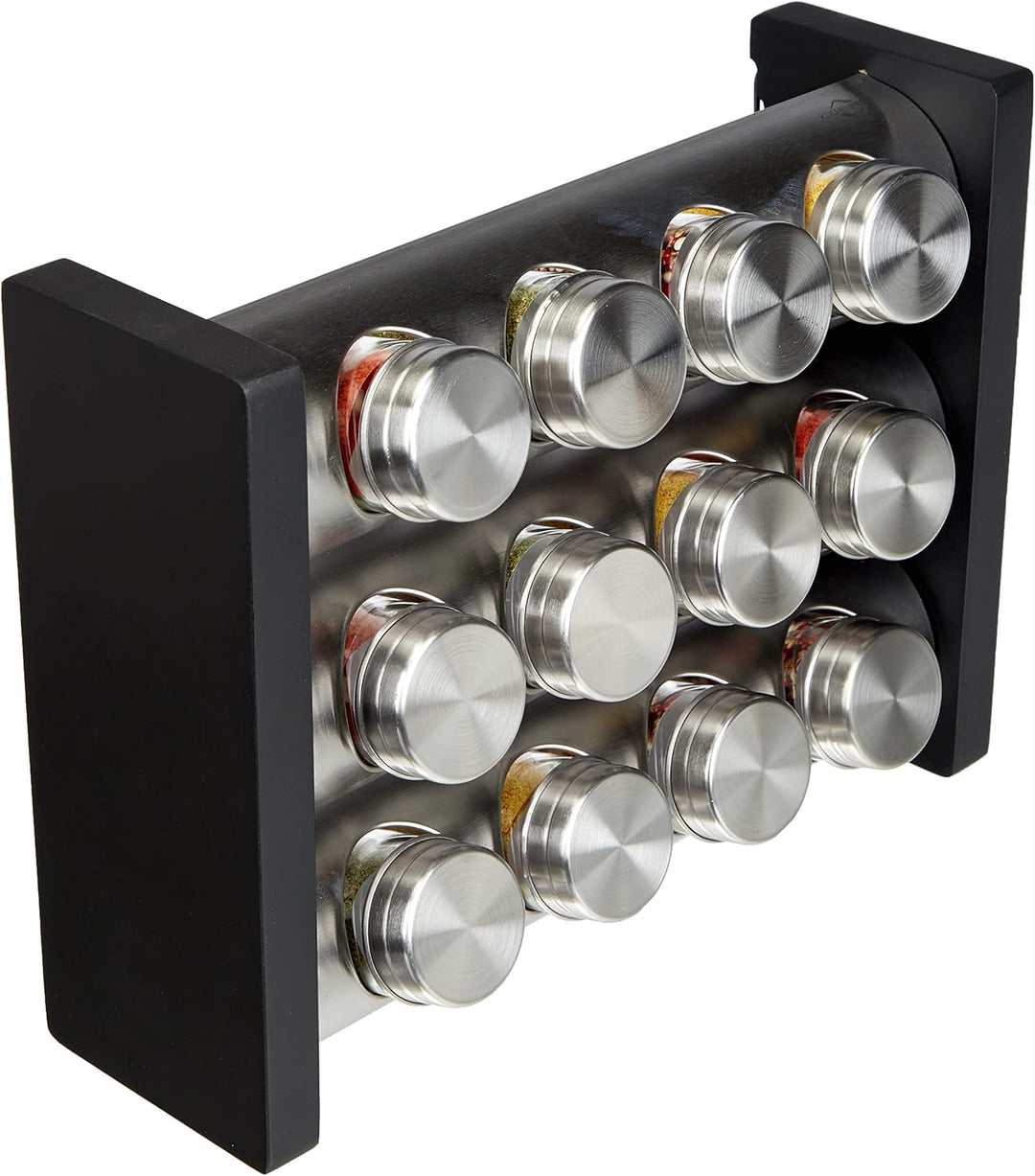 Küchenprofi KP2617502812 Gewürzständer-KP2617502812 Gewürzständer, 18/8 Edelstahl, schwarz, One size
