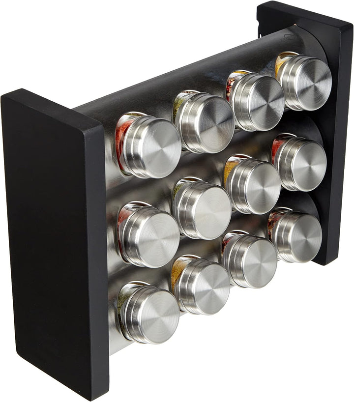 Küchenprofi KP2617502812 Gewürzständer-KP2617502812 Gewürzständer, 18/8 Edelstahl, schwarz, One size