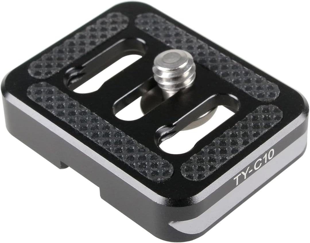 SIRUI TY-C10 Schnellwechselplatte (Alu, 1/4", 30x38mm, 15g, für C- und CX-Serie und Arca-Swiss) schw