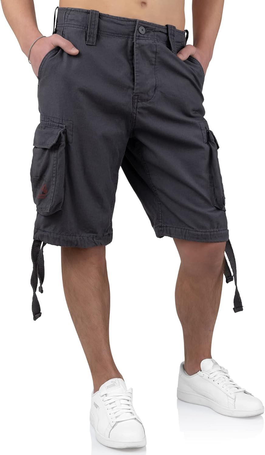 Surplus Raw Vintage Airborne Vintage Herren Cargo Shorts M Anthrazit, M Anthrazit
