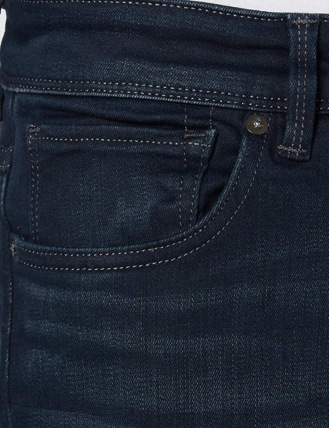 Selected Homme Male Straight Fit Jeans Dunkelblaue 29W / 32L Blue Black Denim, 29W / 32L Blue Black