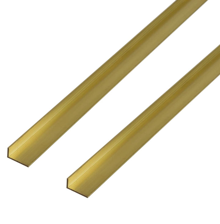 Alberts 497569 Winkelprofil | Messing | 1000 x 20 x 15 mm | 2er Set
