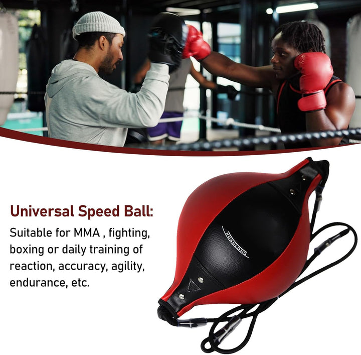 Doppelendball für das Boxtraining, Langlebige Materialien, Elastisches Seil, Universeller Speedball