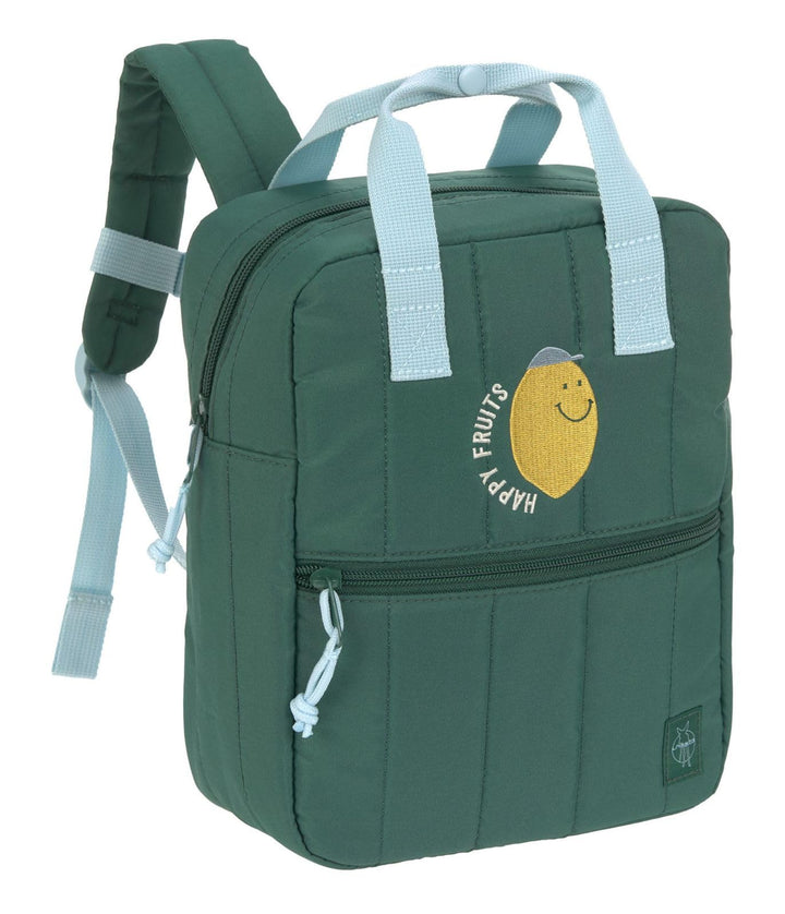LÄSSIG Little Gang Mini Square Backpack Lemon Dark Green