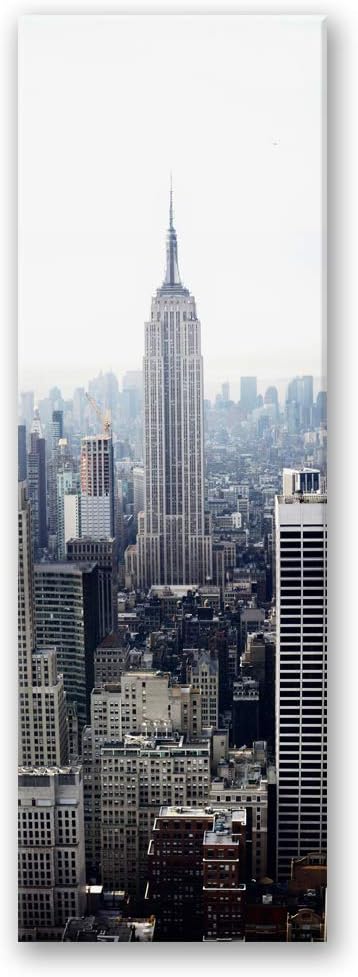 Feeby Dekobild New York Deko Wand Kunstdruck Architektur Grau 50x150 cm M8079 50x150 cm, M8079 50x15
