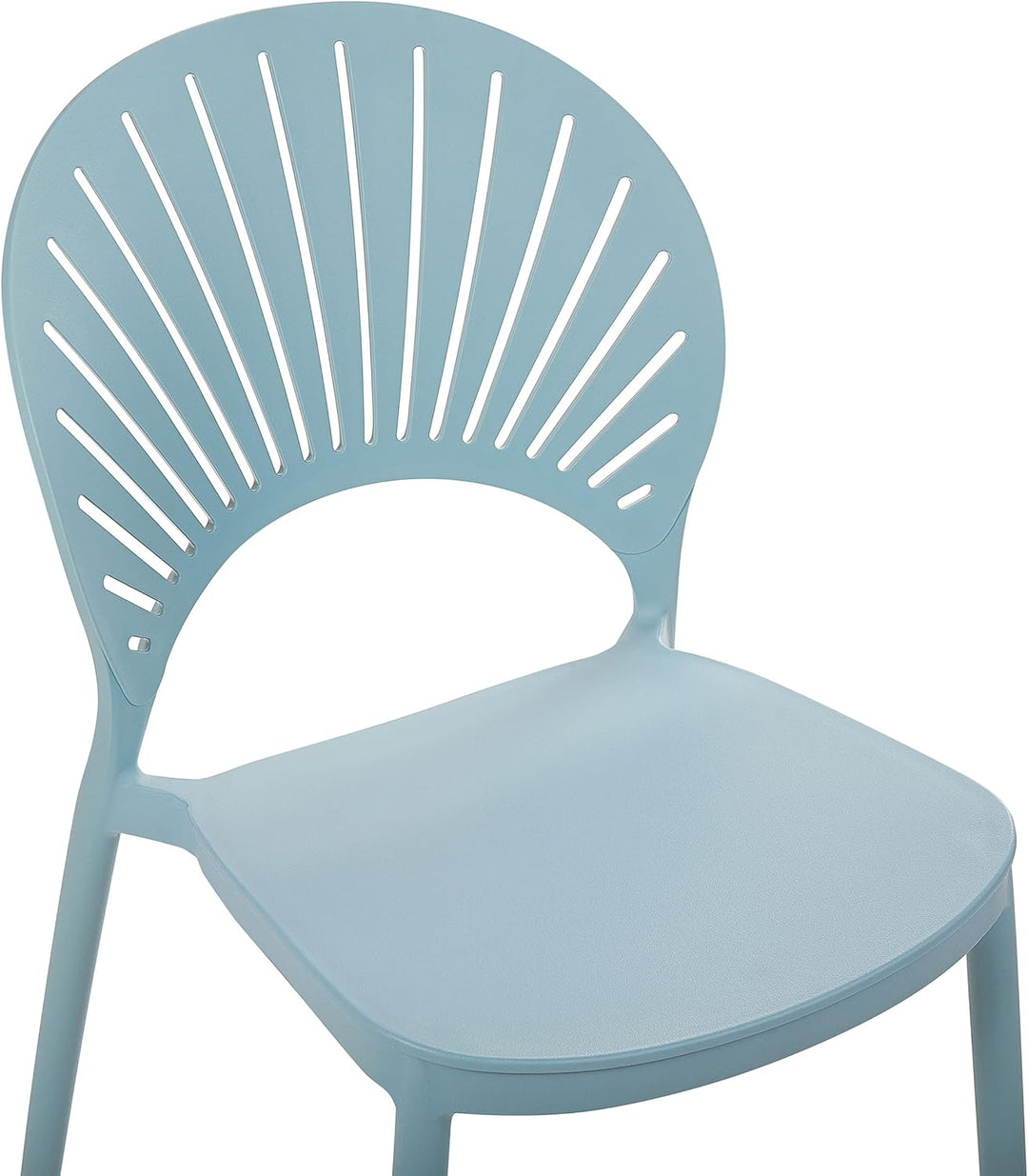 Esszimmerstühle Kunststoff blau 4er Set für den Innen- und Aussenbereich Ostia
