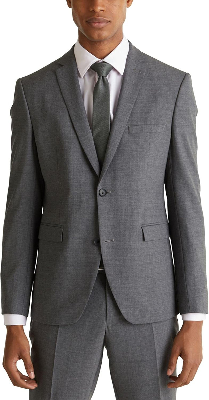ESPRIT Collection Herren Anzugjacke 990eo2g302 98 Dark Grey, 98 Dark Grey