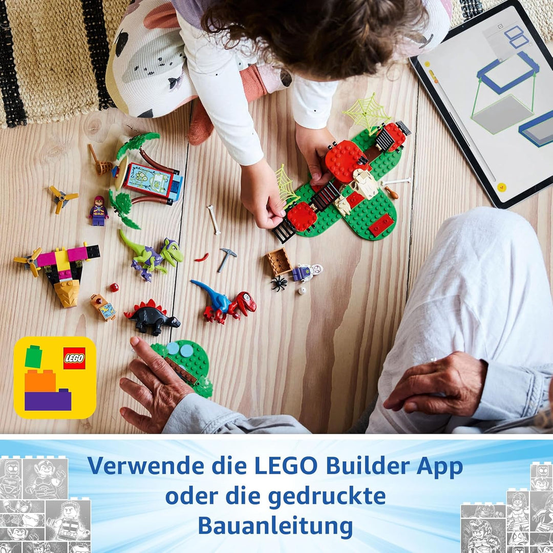 LEGO Marvel Showdown am Baumhaus: Spidey-Rex vs. Gobby-Raptor, BAU- und Spielset mit Dinos, Geschenk