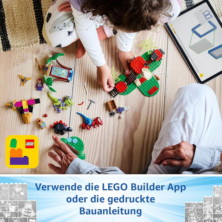 LEGO Marvel Showdown am Baumhaus: Spidey-Rex vs. Gobby-Raptor, BAU- und Spielset mit Dinos, Geschenk