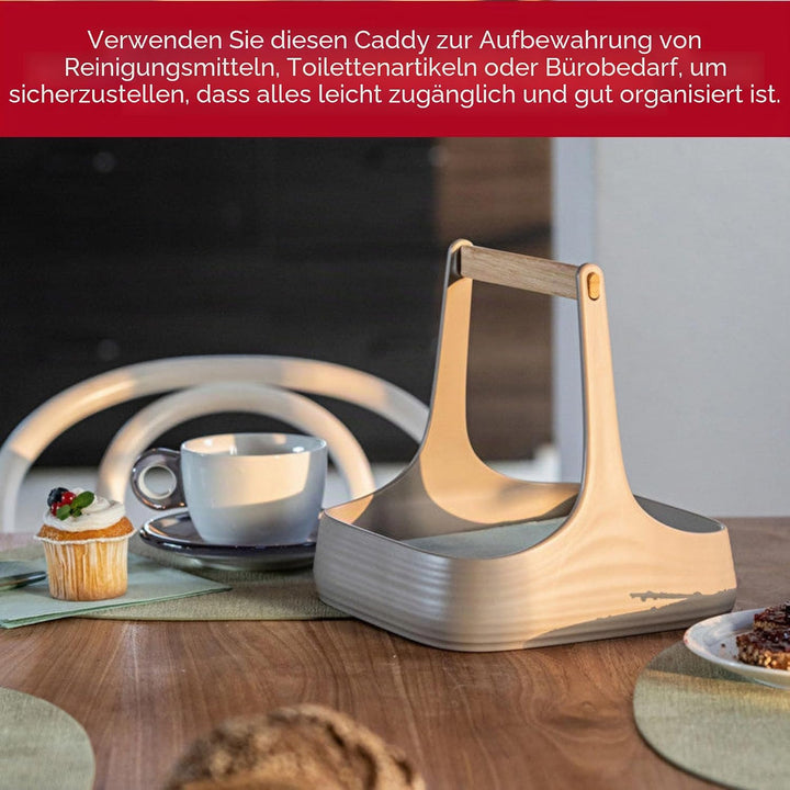Guzzini - Tierra ALL TOGETHER, Tisch Caddy - Lehm - 17930079 22x22xh22,5 cm Ton, 22x22xh22,5 cm Ton