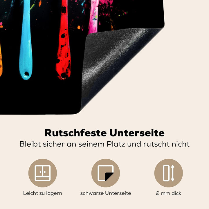 Herdabdeckplatte 80x52 cm Einteilig Herdabdeckung Abdeckplatte für Ceranfeld Abdeckung Induktionskoc