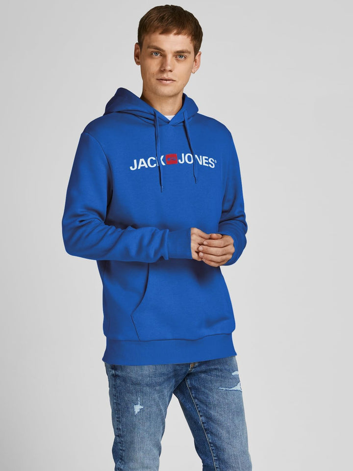 JACK & JONES Male Kapuzenpullover Logo Kapuzenpullover XS Blau (Classic Blue/Reg Fit), XS Blau (Clas