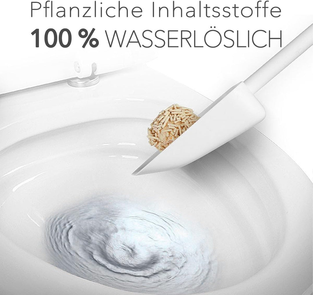 Tofu Katzenstreu, 100% natürlich, Innovative Klumpstreu, geruchsfrei, komplett wasserlöslich， biolog