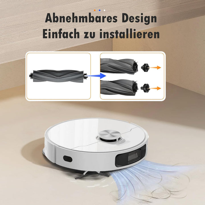 4 Stück Hauptbürste Ersatzteile für Dreame L10s Ultra Gen 3 / Gen 2 / D10 Plus Gen 2 / X40 Ultra / L