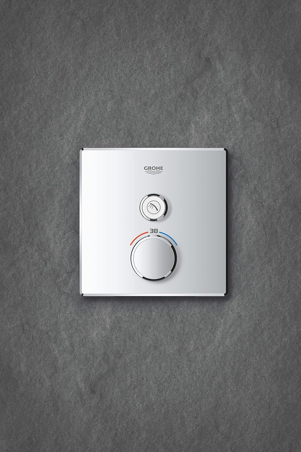 GROHE Grohtherm SmartControl Thermostat mit 1 Absperrventil (Fertigmontageset für Rapido SmartBox) c