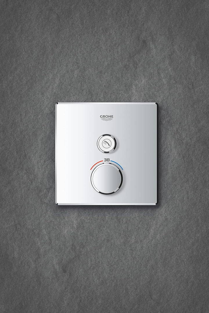 GROHE Grohtherm SmartControl Thermostat mit 1 Absperrventil (Fertigmontageset für Rapido SmartBox) c