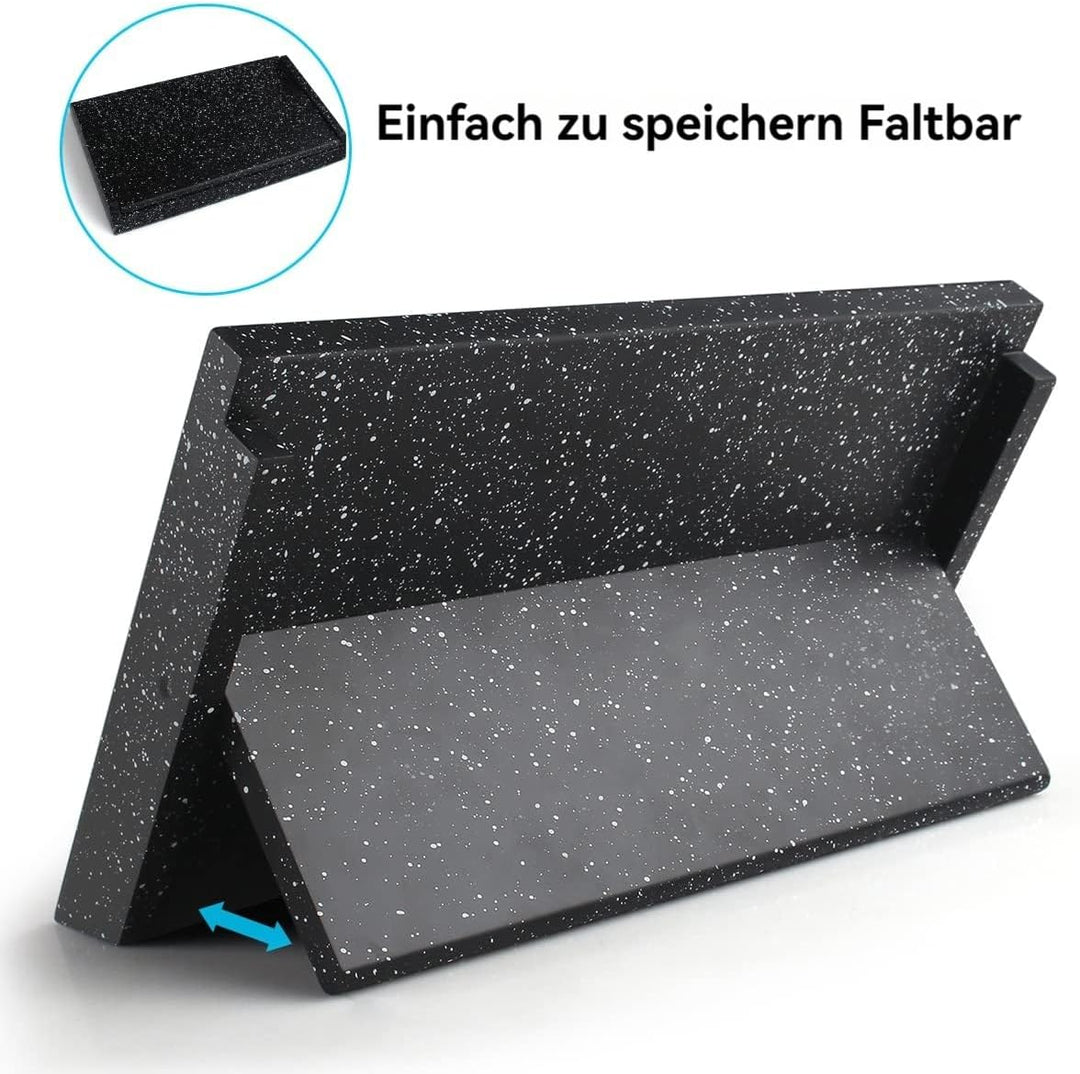 MOSFiATA Magnetischer Messerblock Ohne Messer 13,7 Zoll, Messerhalter Schwarz, Schwerpunktmagnet für