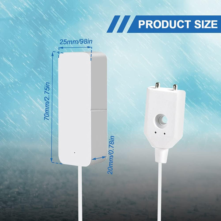Wasseralarmsensor, WiFi-Wasser-Leckdetektor, Überlauf-Hochwasser-Leck-Alarme, Remote-Monitor-Leck-Le